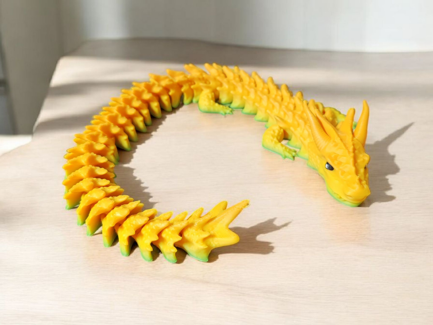 Medium sized articulated dragon with long flexible body