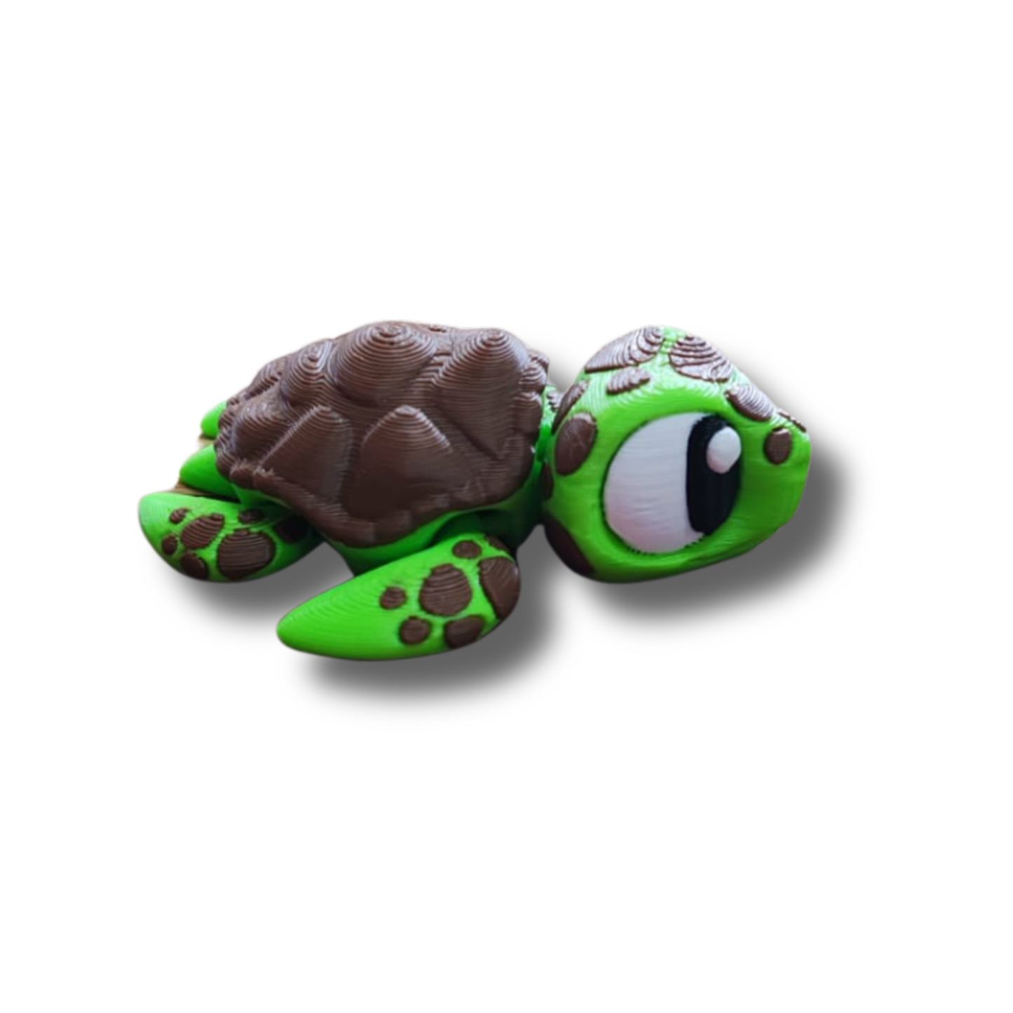 Articulated ocean turtle toy in swimming pose