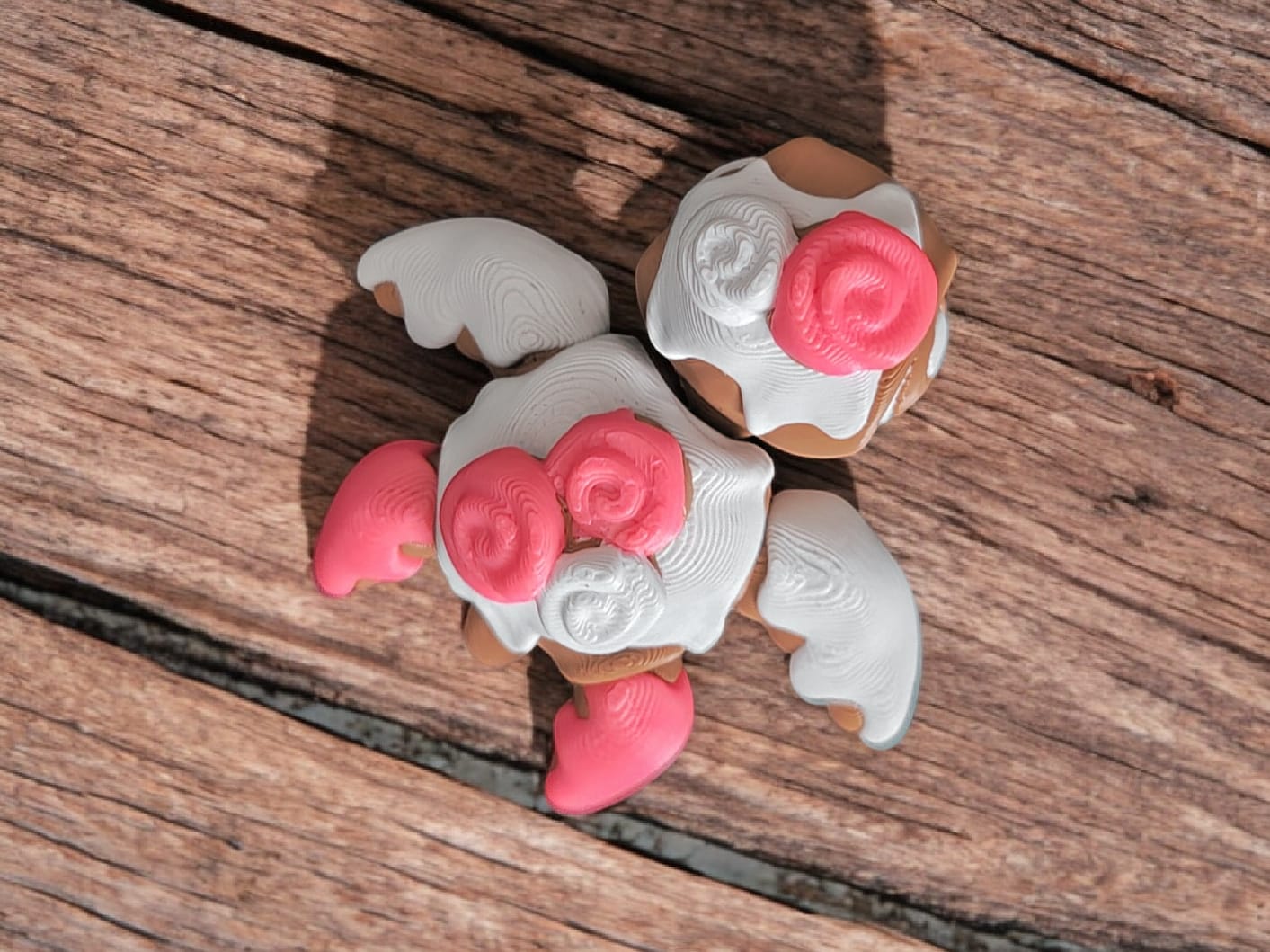 Cinnamon roll articulated turtle collectible figure