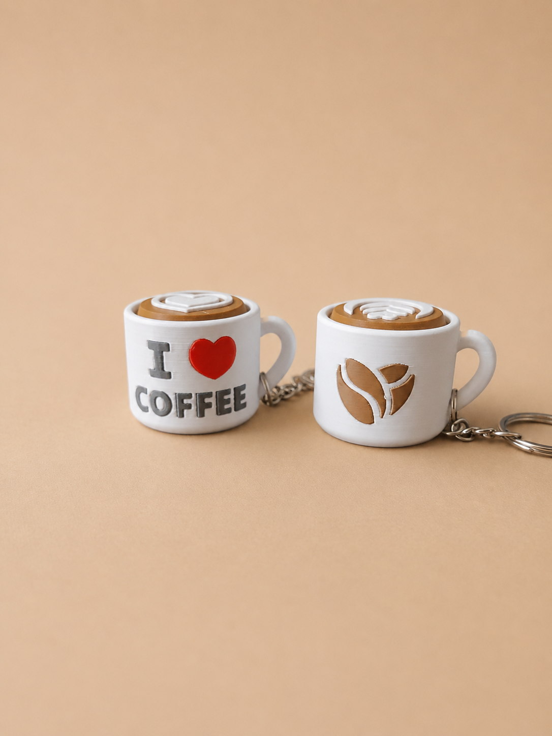 Coffee Clicker Keychain Mechanical Fidget — 3D printed in South Africa by PrintWorx3D