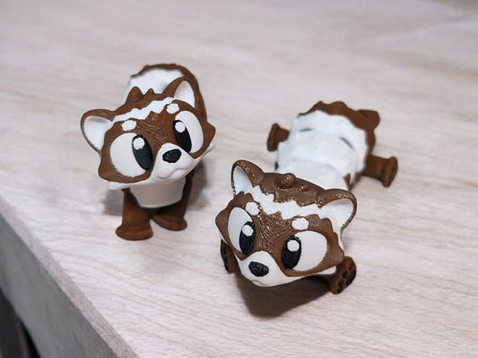 Brown ferret with long flexible articulated body