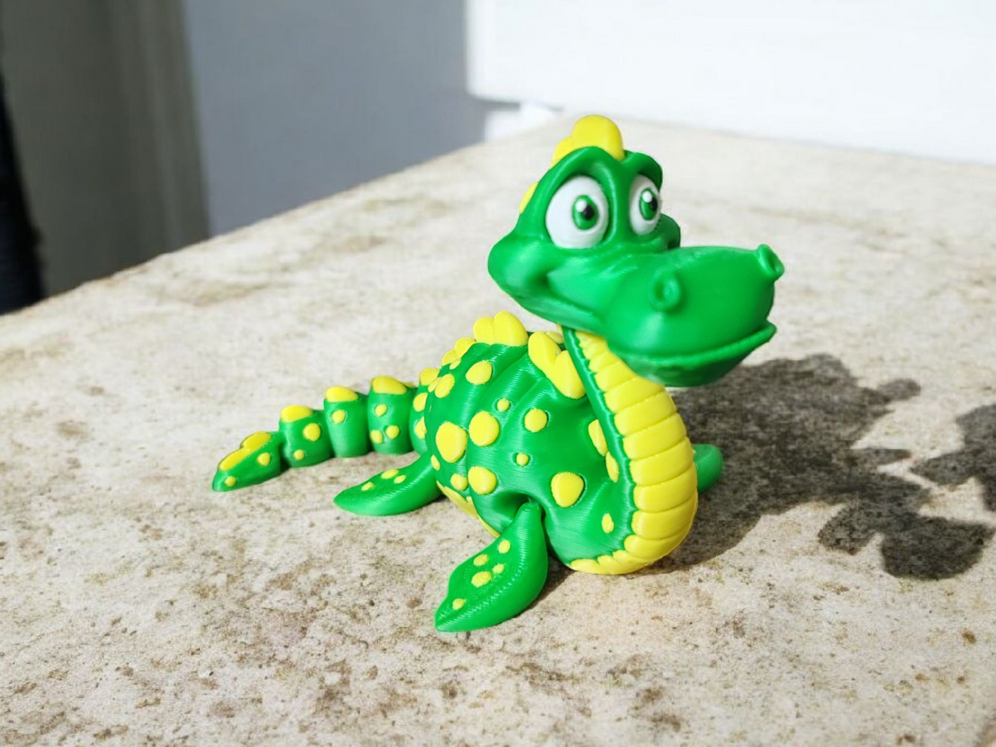 Sea monster collectible showing serpent-like articulated design
