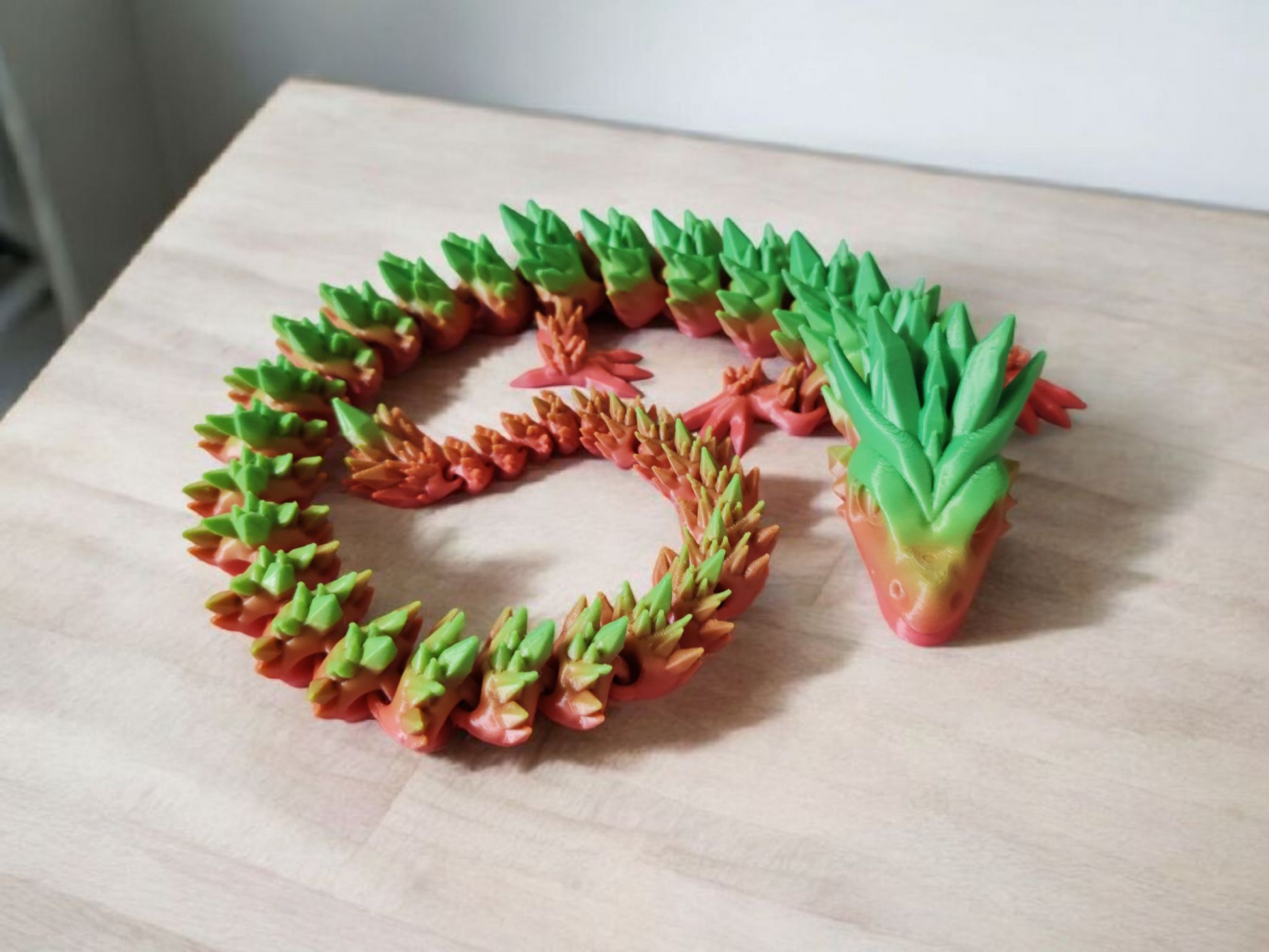 Long serpent-style dragon with articulated body segments