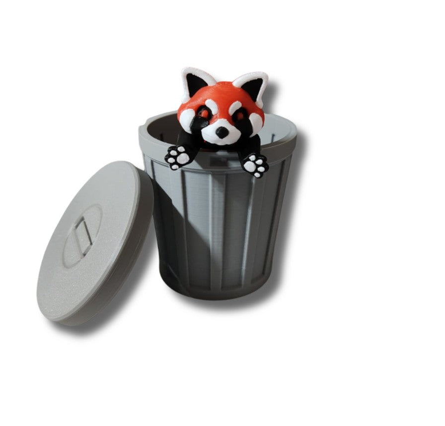 Close-up of red panda with detailed face markings