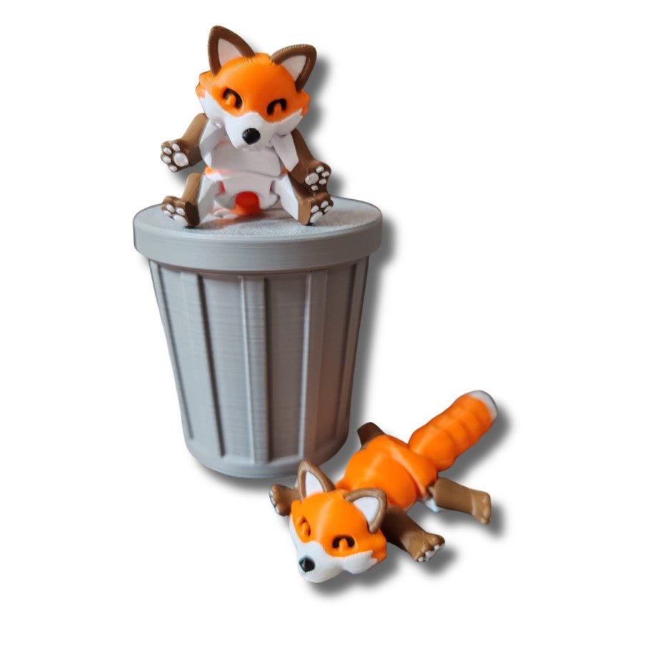 Cheeky fox collectible with flexible articulated body