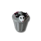 Possum trash animal with curved articulated tail
