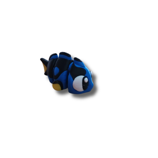 Dory fish collectible showing articulated body segments