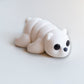 White flexible polar bear figurine