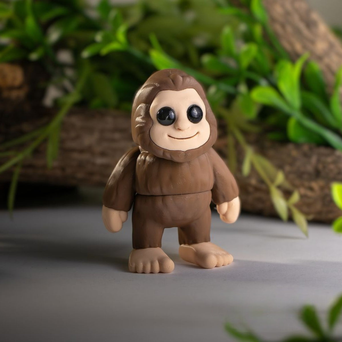 Brown flexible Big Foot creature figurine