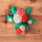 Colorful flower articulated turtle collectible figure