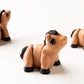 Brown flexible horse figurine