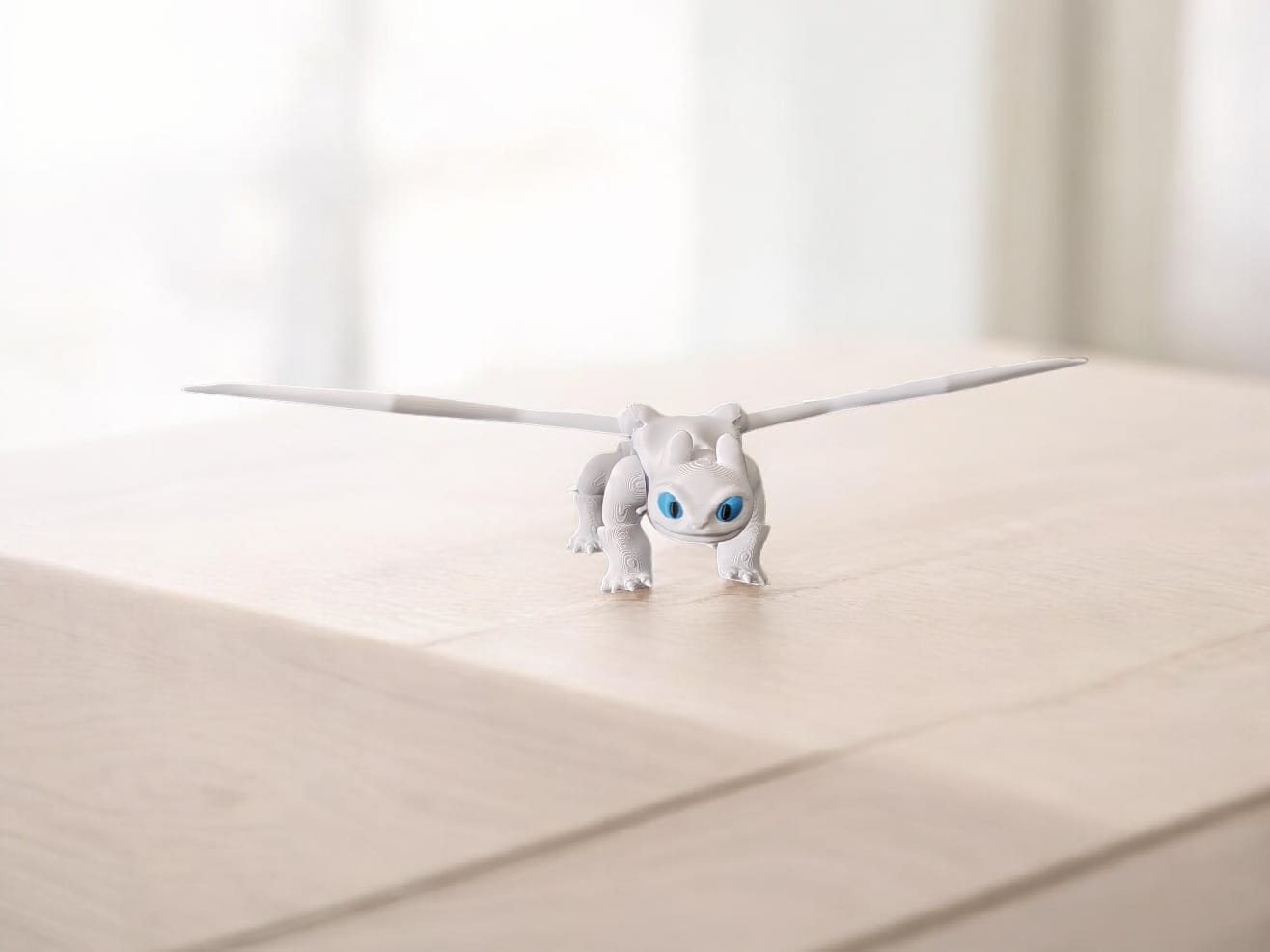Toothless & Light Fury Dragon Duo – Articulated 3D Printed Set