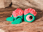 3D Printed Floral Turtle Trio – Articulated Fidget Turtles (3 Pack)