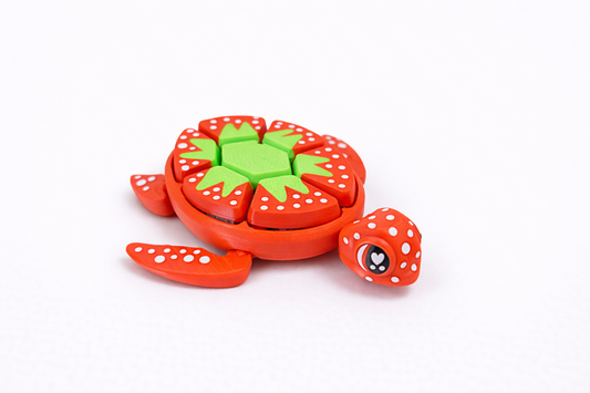 Clicker Turtle Keychain Mechanical Fidget — 3D printed in South Africa by PrintWorx3D