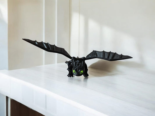 Toothless & Light Fury Dragon Duo – Articulated 3D Printed Set