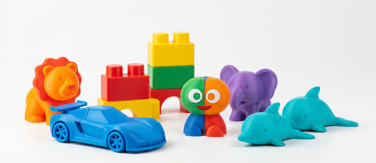 High Quality 3D Printed Toys Banner